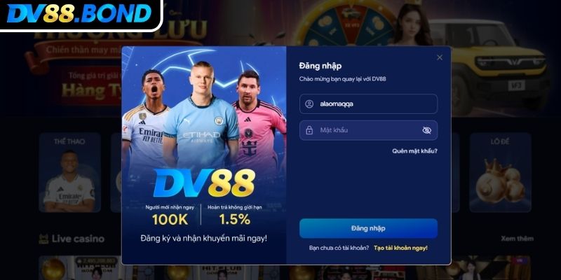 Cách đăng nhập DV88 nhanh và chính xác cho người mới
