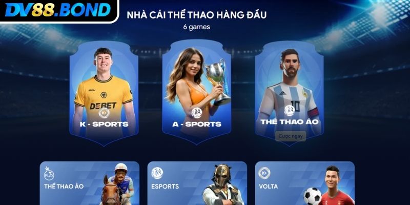 Điểm nổi bật tạo nên sức hút của sảnh Esports DV88
