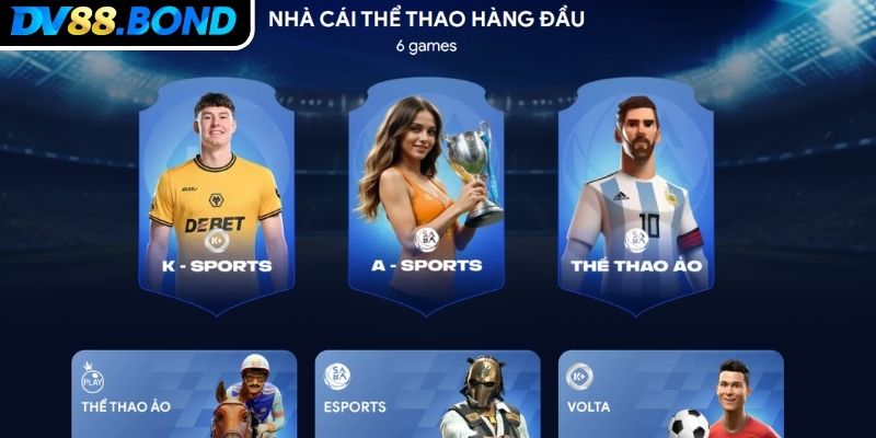 K Sports DV88 Thiên Đường Cá Cược Thể Thao Đỉnh Cao 2025 1 Khám phá thế giới cá cược K Sports DV88