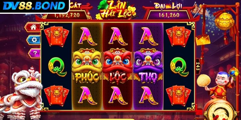 Đặt cược linh hoạt trong lân hái lộc slots DV88