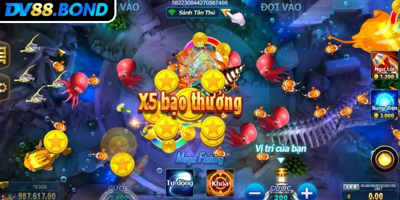 Bỏ túi mẹo chơi Mega Fishing DV88 cực hay từ cao thủ