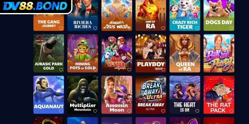 Điểm danh game đẳng cấp tại sảnh nổ hũ Microgaming DV88